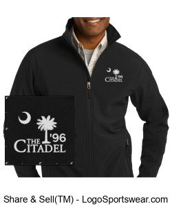 '96 Mens Core Soft Shell Jacket (Citadel 96 logo) Design Zoom